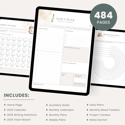 2025 Digital Planner for Writers