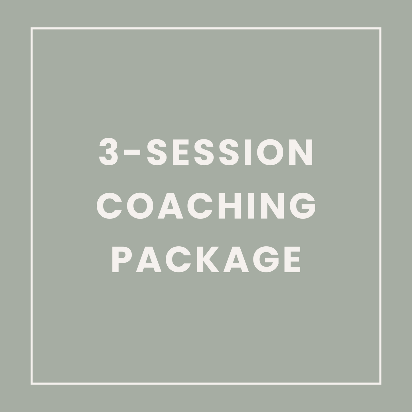 3-Session Coaching Package