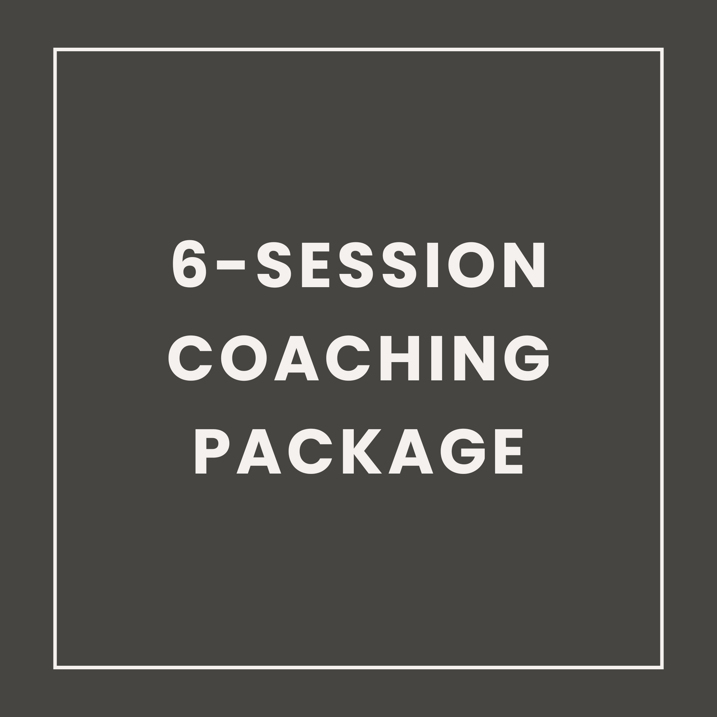 6-Session Coaching Package